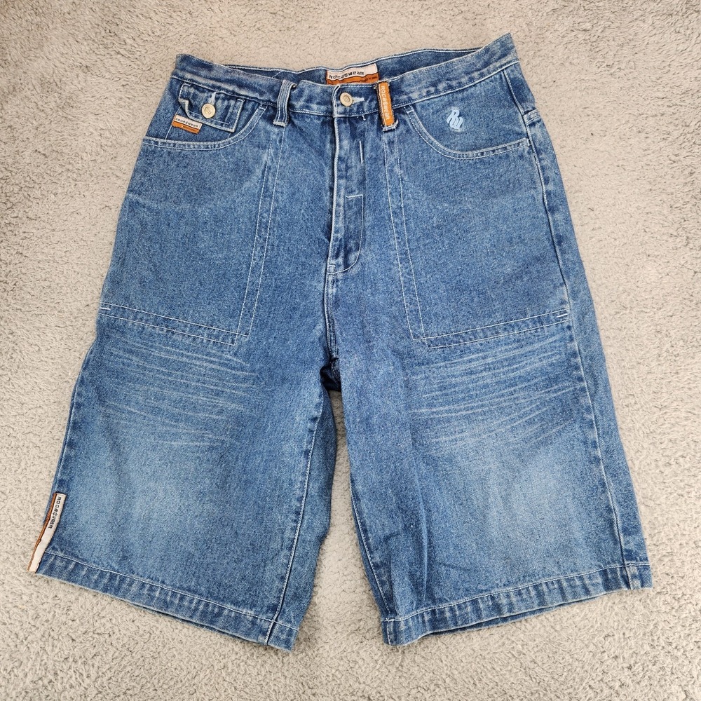 Vintage Y2K Rocawear Denim Jean Shorts Mens Size 36 Baggy Streetwear